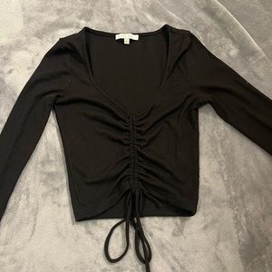 Black Synched Top